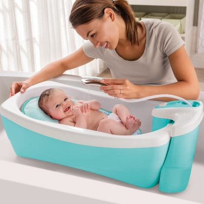 SUMI 18930 Summer Infant Lil Luxuries Whirlpool, Bubbling Spa & Shower  Blue