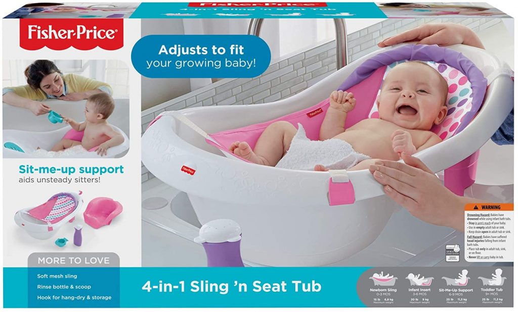 FISP FBM96 FisherPrice 4in1 Sling 4in1 Sling ‘n Seat Tub Girl